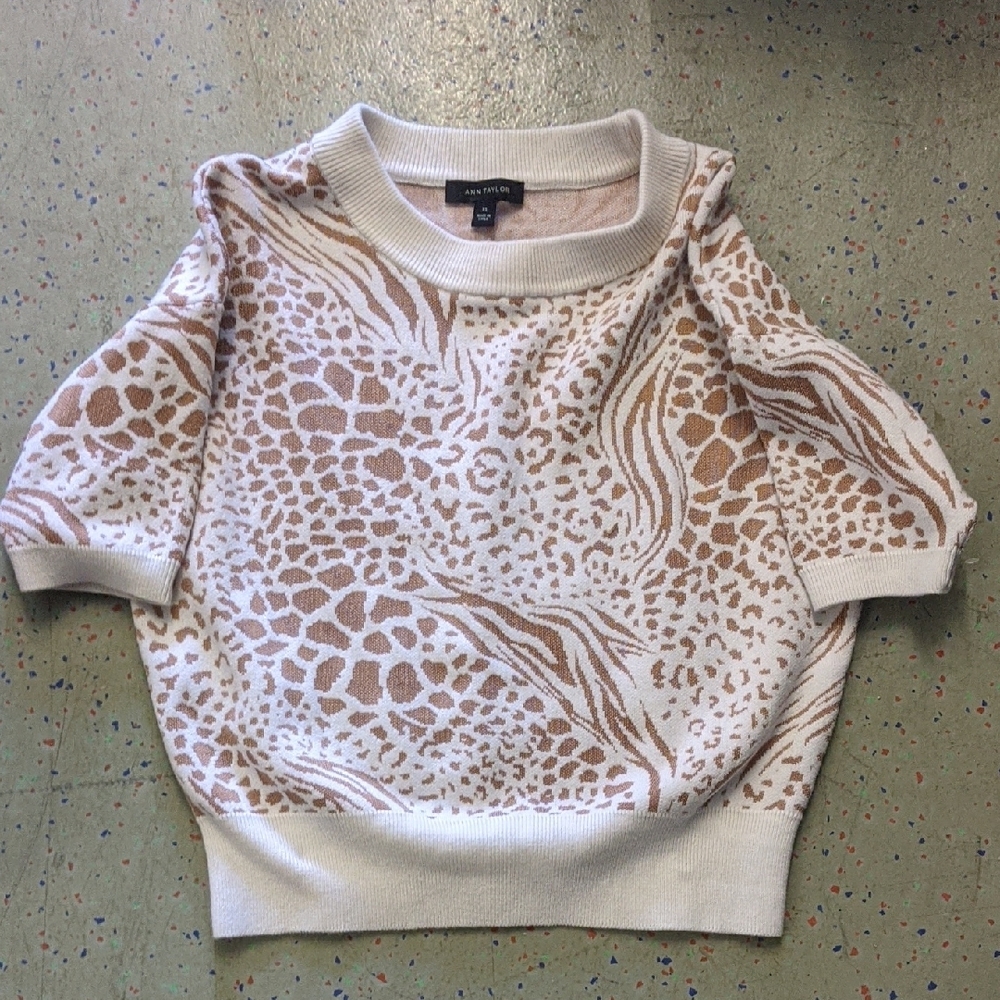 Ann TaylorPrint Sweater